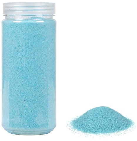 Heku 30330-05: sabbia decorativa/colorata azzurro, 750 g, in barattolo richiudibile, 750g, Unità