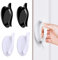 4 Pcs Tür Und Fenstergriffe, Hilfs Ziehgriff Griff Self Stick Sofortig Türgriff Fenster Selbstklebende Schnellgriffe für Türfenster Kreative Startseite Glastür Tür Und Fenster Zubehör(Weiß/schwarz)