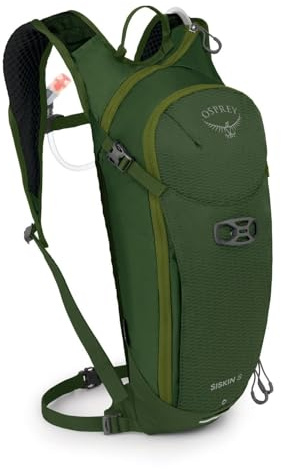Osprey Siskin 8L Men's Biking Backpack with Hydraulics Reservoir, Dustmoss Green