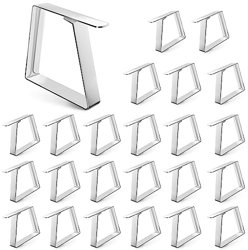 Balinco Set di 24 mollette per tovaglia, in acciaio inox, di alta qualità, robuste, antiruggine, per tovaglia, fermagli da tavolo, clip per tovaglia