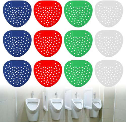 12 Pcs Urinal Screen Scented Urinal Screen Deodorizer Mats Anti-Splash Urinal Pads Urinal Mats Urinal Screen Splash Mats Urinal Sieves Urinal Splash Guards for Public Business Facilities Bathrooms