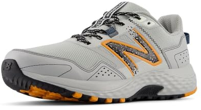 New Balance Men's 410 V8 Trail Running Shoe, Raincloud/Sizzle/Black, 8.5 UK X-Wide