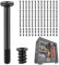 QWORK® 80 Piezas tornillos para carcasa ordenador, tornillos autorroscantes de acero carbono para ventiladores de PC, para la instalación de ventiladores de caja de PC