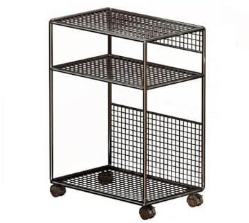 Support PC Support de tour PC Support de placement multicouche domestique Support de processeur mobile avec roulettes verrouillables adapté au boîtier PC de jeu sur tapis de sol Étagère sous le bureau