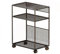 Support PC Support de tour PC Support de placement multicouche domestique Support de processeur mobile avec roulettes verrouillables adapté au boîtier PC de jeu sur tapis de sol Étagère sous le bureau