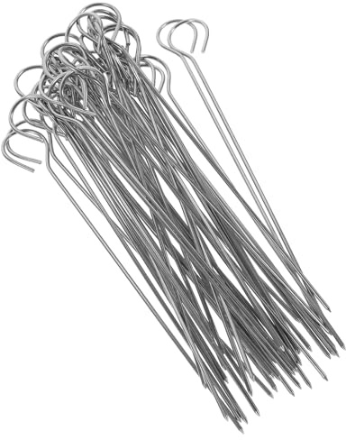 LIGIGWASH 50 piezas Brochetas Inoxidable para Barbacoa Pinchos para Carne y Verduras Accesorios de Reutilizables para Parrilla y Actividades