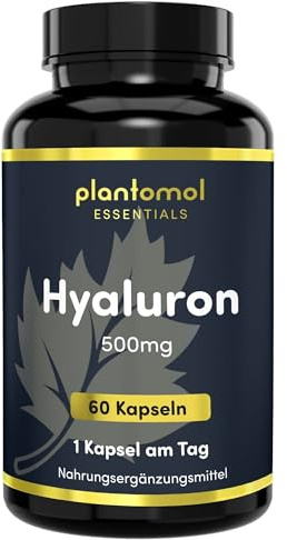 Hyaluron Kapseln hochdosiert - Hyaluronic Acid - plantomol® Essentials