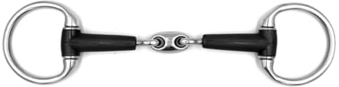 Equine Smile ES0248 - Dentadura de cabeza de oliva, doble roto con goma, dentición suave para pieles sensibles y caballos jóvenes (11,5 cm)