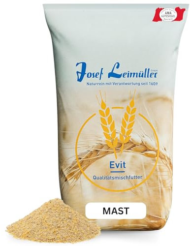 Leimüller Mastfutter Geflügel 25 kg - Alleinfuttermittel für Mastgeflügel - AMA-Gütesiegel und 100% Gentechnikfrei - Premium Hühnerfutter 25kg - Für die gesamte Mastperiode geeignet