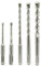 NORTOOLS SDS Plus Hammer Drills Bits Set with Carbide Tipped for Masonry in Plastic Storage Case for Concrete Brick Wall 5 PCS 5-12mm