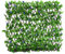 HYGRAD® Garden Screening Trellis Expanding Wooden Fence with Artificial Plant Leaves UK (Green & Blue Flower)