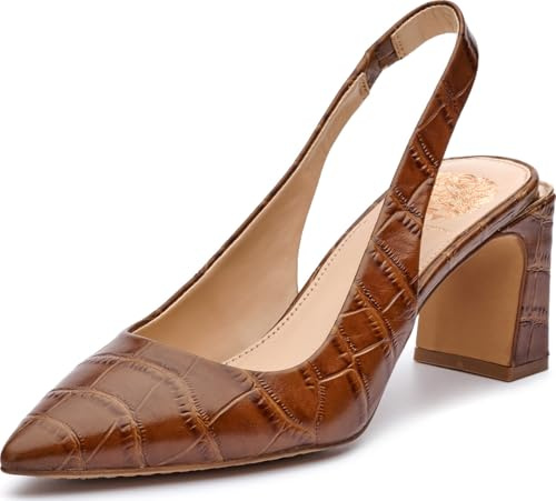 Vince Camuto Women's Hamden Slingback Pump, Barn Brown, 8.5