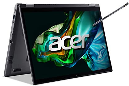 Acer Aspire 5 Spin (A5SP14-51MTN-55AL) Convertible Notebook | 14 WUXGA Touch-Display | Intel Core i5-1335U | 16 GB RAM | 512 GB SSD | Intel Iris Xe Grafik | Windows 11 | QWERTZ Tastatur | grau