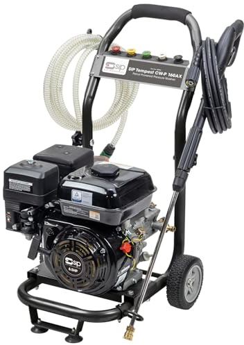 SIP TEMPEST CW-P 160AX Petrol Pressure Washer 6.5hp 162 bar 402L/hr Portable Jet Wash