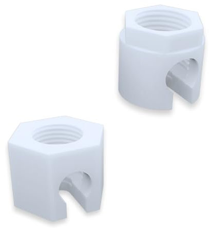 2 Replacement Nuts for Sodastream Compatible with Jet, Spirit, Easy, Crystal, Terra, Duo, Fizzi 1.0 & 2.0 - Accessories for Soda Machine, Leaks, Sparkling Water Maker, Hose Connection