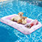 Pawaboo Galleggiante per Piscina per Cani, Galleggiante per Piscina Gonfiabile per Cani di Taglia Media e Grande Fino a 220 Libbre, Zattera per Cani con Doppia Impugnatura, Area per Lo Spuntino, Rosa