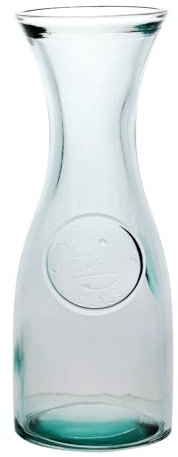 UNIQUE HOME LIVING Clear Glass Carafe for Wine Water Milk Juice Iced Tea Lemonade, Water Jug, Wide Mouth Glass Pitcher Decanter, 27 oz/0.8 Liter