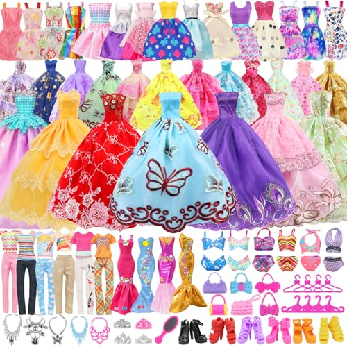 75 Pièces de vêtements et Accessoires pour poupées de 11,5 Pouces