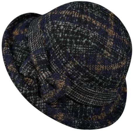 Generisch Cappello da festa e invernale a cupola casual, melone, Blu marino, M
