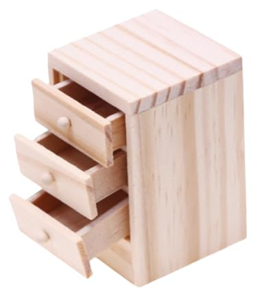 Veemoon 12 Tiroir Ouvrant pour Maison de Poupée Ob11, Meuble de Rangement Fonctionnel et Décoratif, Accessoires Meubles Chambre Poupée