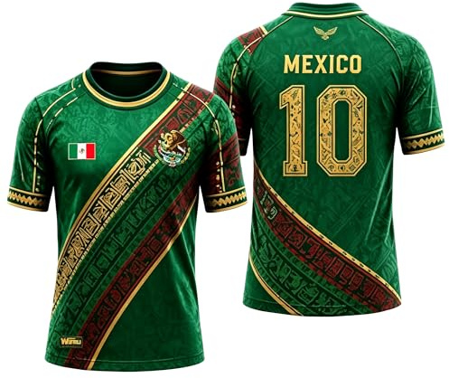 2026 VM Mexiko fotboll-t-shirt, tröja, 3D-tryck, fantröja, andningsbar, snabbtorkande, träningströja, herr, dam, barn, sport, casual fotbollströja, 6#, XL