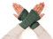 Aga's Own Warmers for Women – Fingerlose Handwärmer – Handschuhe für drinnen und draußen, fingerlose Handschuhe - Armwärmer - Goth Accessoires – Petrol