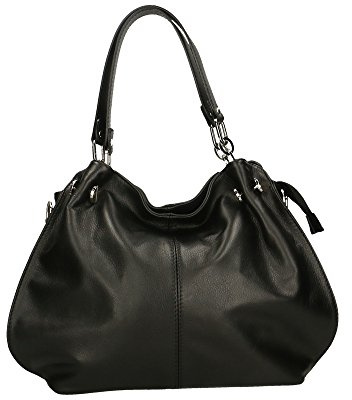 Chicca Borse Borsa a Spalla Donna in Pelle Made in italy 38x30x12 Cm