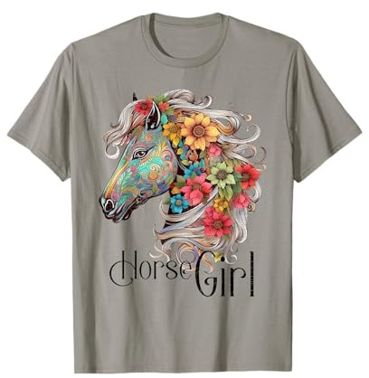 Horse Girl - Just A Girl Who Loves Horses, Horseback Riding T-Shirt