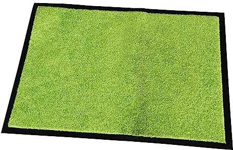 simpa Durable Rubber Backed Anti Slip Door Mats 60 x 80cm - Lime Green