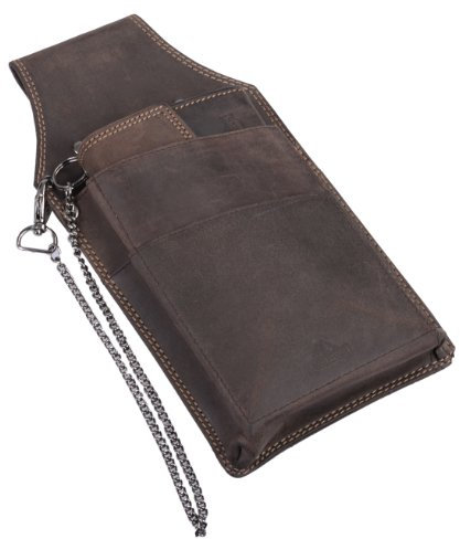 AVANCO 6 X oder 12 X Leder Kellnertasche Kellnerholster (258B) Kellner Holster Halfter Tasche braun Neu (6)