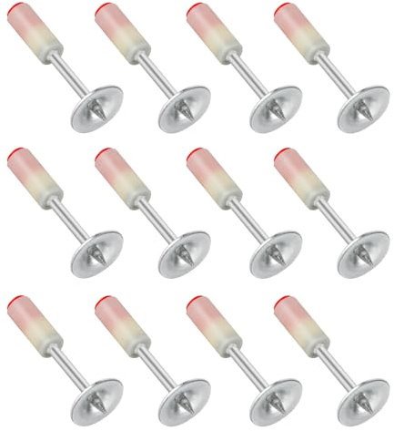 200 Stk Nägel für Nagelpistole, 7,3 mm Round Nägel für Nagelpistolen, Manuelle Stahlnägel Round Nails für Druckluft Nietpistole Zubehör, Wall Decken Kabelkanäle Befestigung Installieren Reparatur