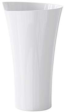 doporro Lavabo Colonne Rond Blanc Vasque sur Pied Solid Surface Lave Mains de Salle de Bain 53x53x88cm Colossum30