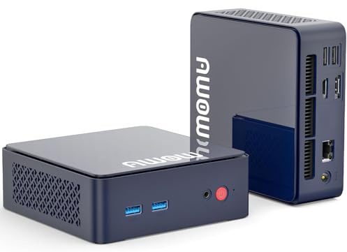 AWOW Mini PC mit N100 (bis 3,4 GHz), 16GB DDR4 RAM, 512GB SSD, Wi-11 Pro, 4K UHD, Dual Display, WiFi 5, BT 5.2, Gigabit LAN AK10