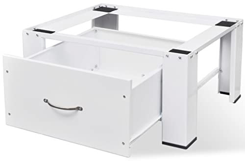 KOIECETA Untergestell für Waschmaschine Sockel Podest Erhöhung mit Schublade