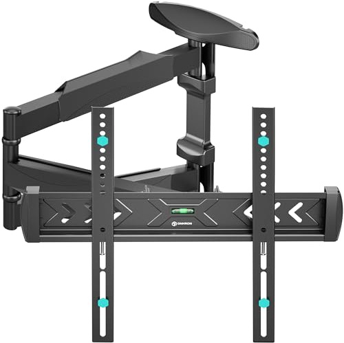 ONKRON Supporto TV Parete 40-75 pollici, fino a 35 kg, Braccio Televisore VESA 100x100-400x400, Staffa Televisore Girevole e Inclinabile, Supporto Schermo Universale, Porta TV da Parete Nero NP47-B