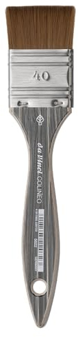 da Vinci, COLINEO Short Handle, Wide Brush, Synthetic Fibres, Artist Brush, Watercolour Painting, Liquid Acrylic Paints, Made in Germany, Wide, Size 40