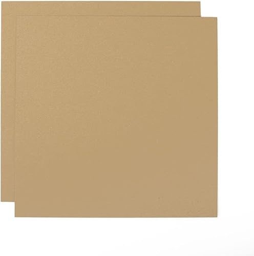 Craftelier - Pack de 50 Cartones Marrones, Chipboard 30,5 x 30,5 cm