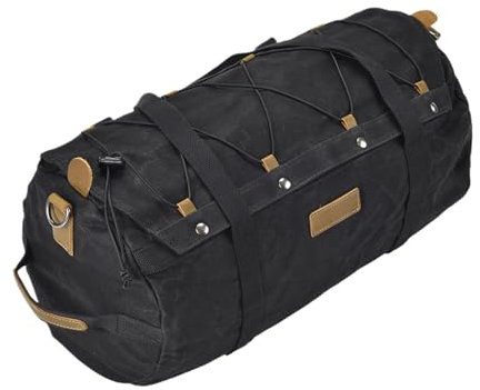 Motorcycle Bags Portable Hangable Canvas Bike Rear Storage Backpack