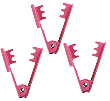 SEWACC 3pcs Pink Metal Rose Thorn Remover Pliers Spring Action Handle Lightweight Floral Garden Tool for Easy Stem and Leaf Stripping