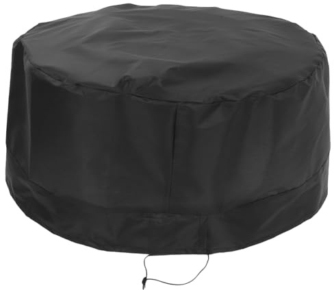 SEWACC Gallon Drum Cover Stretchable Adjustable Oxford Cloth Drum Lid Cover with Drawstring for Rain Barrels Plastic Chemical Buckets Outdoor Dust Protection