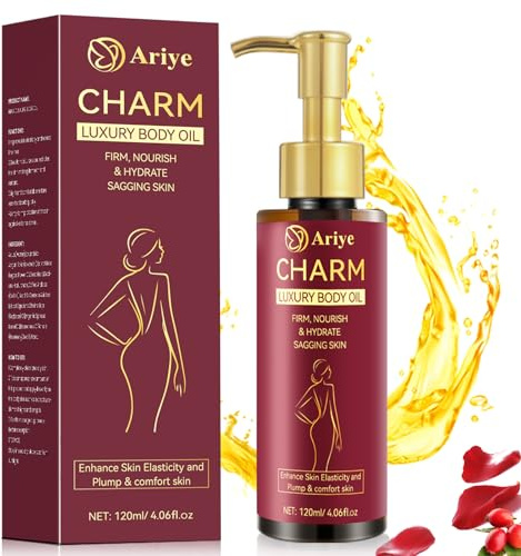 ARIYE Body Firming Oil Glow-Remedy body oil for women,Body Oil After Shower Tightening&Hydrating Treatment for Arms,Legs,Stomach&Body,Natural Firming Oil for Dry Skin,Non-Greasy Body Serum-(4.06 Oz)