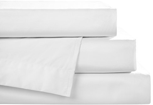 Jersey Spann-Bettlaken aus 100% Baumwolle, Weiß Uni - Betttuch mit Rundumgummi für faltenfreien Sitz – Besonders strapazierfähiges Laken - 140 x 220 cm