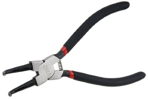 Aexit 7 pulgadas de longitud anillo de retención interno anillo de seguridad (model: Q1903IXII-3643RV) pinza doblada alicate