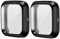 HANKN 2 Pack Screen Protector Case Compatible with Fitbit Versa 2, Soft TPU Full Coverage Protective Cover Bumper Frame Versa 2 Smartwatch (Black+Black, Versa 2)