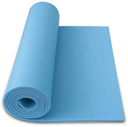Schaumstoff Campingmatte Gymnastikmatte Aerobic Yoga Matte 180 x 50 x 0,8 210g (Hellblau)