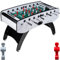 RAMROXX Fußball Tischkicker Profi Weiß Schwarz grünes Spielfeld Figuren Weiss Rot 80kg