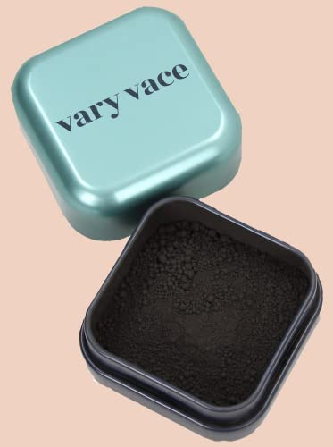 vary vace Hairconcealer : Ansatzpuder, Haar Puder zum Ansatz kaschieren, oder Haar verdichten (dian/schwarz), vegan, zertifizierte Naturkosmetik, vegan, plastikfrei, im Blechdöschen nachfüllbar