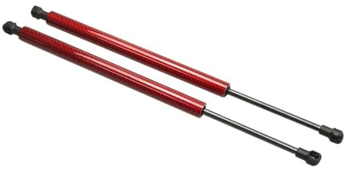 Muelle Gas Capó Elevador De Capó Delantero Soporta Amortiguadores Resortes De Gas Puntales 672 MM para FIAT para Coupe (FA/175) Coupe 1993/11-1996/08 Amortiguador Capó Delantero(Red Carbon Fiber)