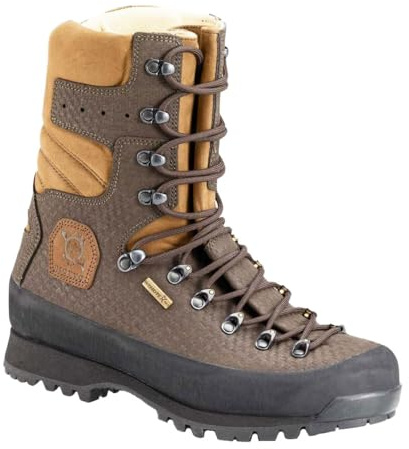 DIOTTO Bottes de chasse et de trekking Canadian S, imperméables, membrane Windtex, cuir naturel, semelle de montagne, marron, 42 EU