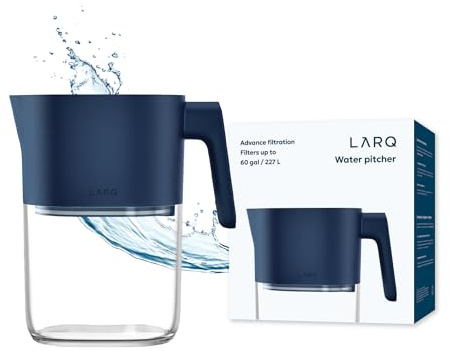 LARQ Jarra filtrante 1,9 L – Filtro Nano Zero™ que elimina cloro, plomo, PFAS y más – Agua más pura y mejor sabor - Monaco Blue